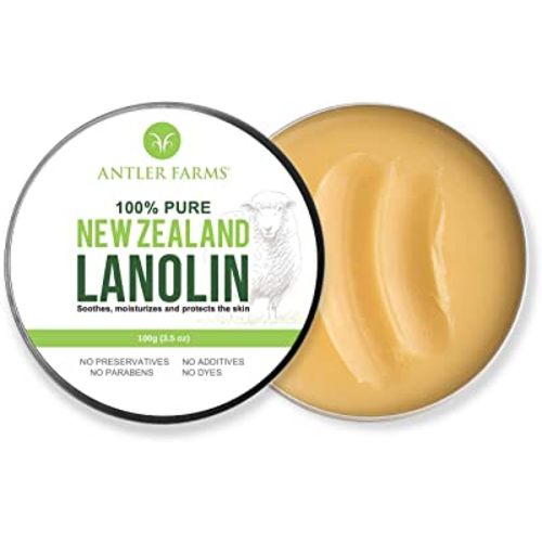 Antler Farms - 100% Pure New Zealand Lanolin, 100g, Skin Moisturizer and Protectant, Refined USP Grade Balm