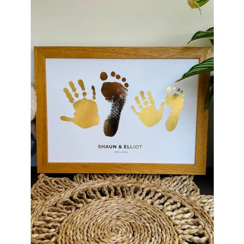 Siblings Hand & Footprint Artwork, Kit NOT Included