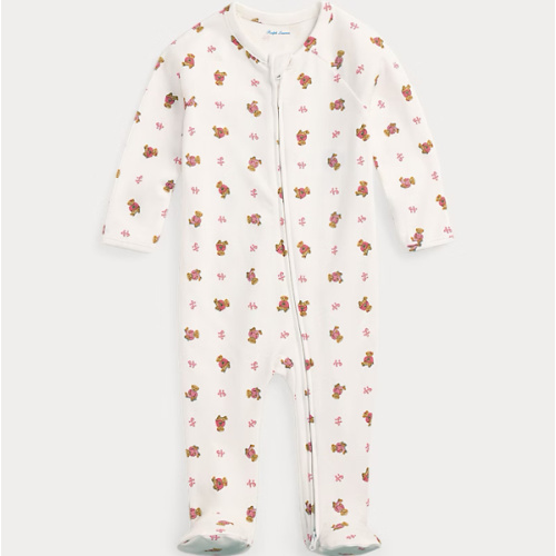 Polo Bear Cotton Footed Coverall