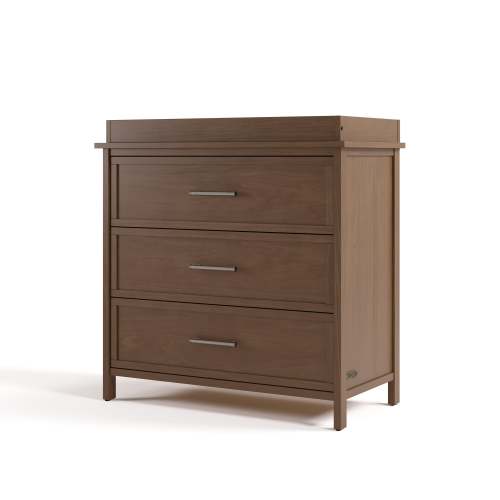 Classic 3 Drawer Chest with Removable Changing Table Topper