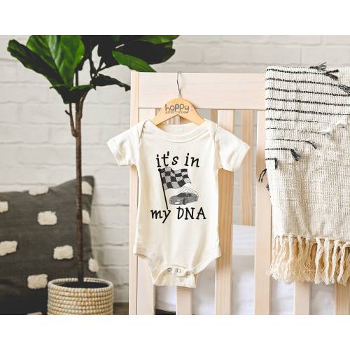 It's in my DNA Racing  for Babies, Race Car Outfits for Babies, Racer Baby, Baby Boy, Baby Shower Gift,  Onesie® Brand