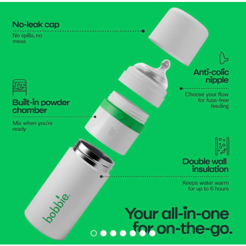 Hot-to-Go Bottle Medium Flow – Bobbie