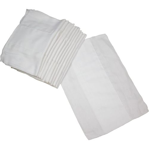 Prefold Burp Cloths | 12 Pack | Regular 4x6x4