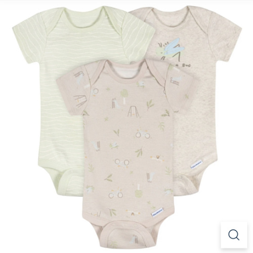 3-Pack Baby Neutral Park Life Short Sleeve Onesies® Bodysuits – Gerber Childrenswear