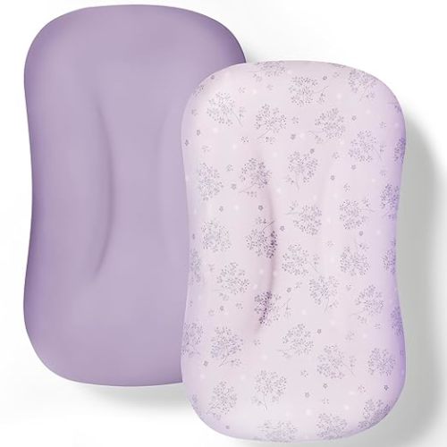 Cpzzkq Baby Lounger Cover 2 Pack - Silky Soft and Breathable Infant Lounger Cover, Newborn Lounger Slipcover for Baby Boys Girls, Fits Cpzzkq & Most Loungers, Cover Only, ZumaBlue