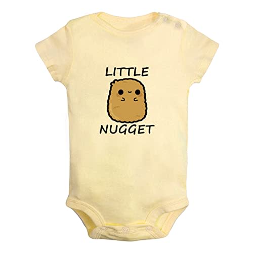 iDzn Babies Unisex Little Nugget Funny Rompers Newborn Bodysuits Infant Jumpsuits 0-24 Months Kids Cotton Graphic Outfits