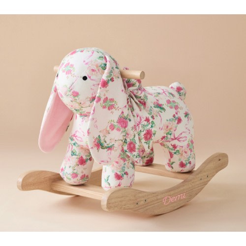 LoveShackFancy Bunny Plush Nursery Rocker