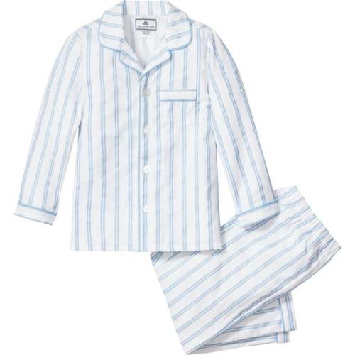 Pajama Set, Periwinkle Stripe - Petite Plume | Maisonette