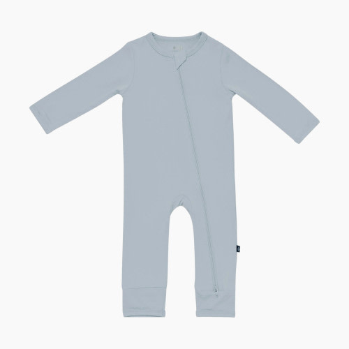 Kyte Baby Zippered Romper - Fog, 0-3 M