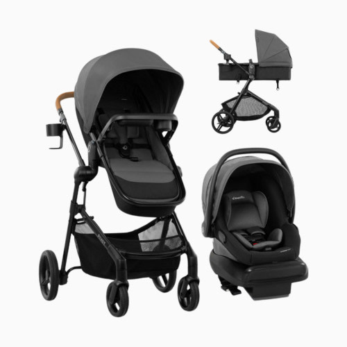 Evenflo Pivot NXT Travel System with LiteMax NXT Infant Car Seat - Silverado Gray