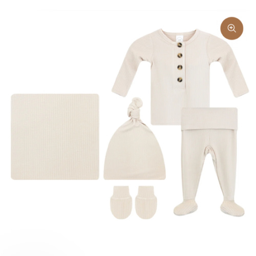 Cove Ribbed Newborn Hat Bundle (Top + Bottom)