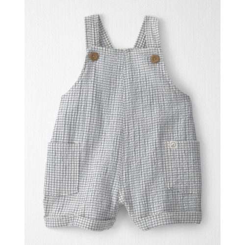 Baby Organic Cotton Seersucker Gauze Shortalls - Little Planet | Carter's