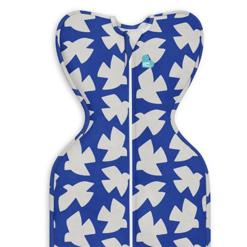 Swaddle Up™ 1.0 TOG Cotton Cobalt Paperbirds