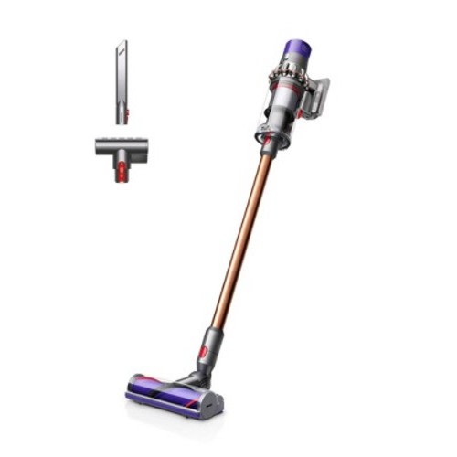Dyson Cyclone Cordless Stick Vacuum V10 9.8" Cleaning Path Pet Hair Pick-Up Copper/Nickel