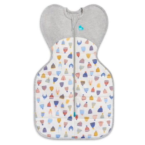 Swaddle Up™ 2.5 TOG Cotton White Happy Hats, Size Newborn