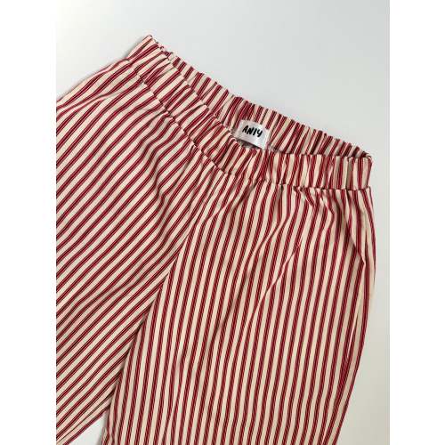 Red stripe trousers