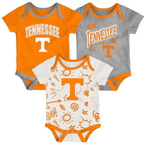 Tennessee Volunteers Outerstuff Newborn & Infant Three-Pack All Day Play Bodysuit Set