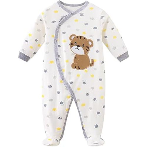 Infant Baby Girl Boy Onesie Cotton Newborn Outfit Bodysuit Jumpsuit Long Sleeve Romper