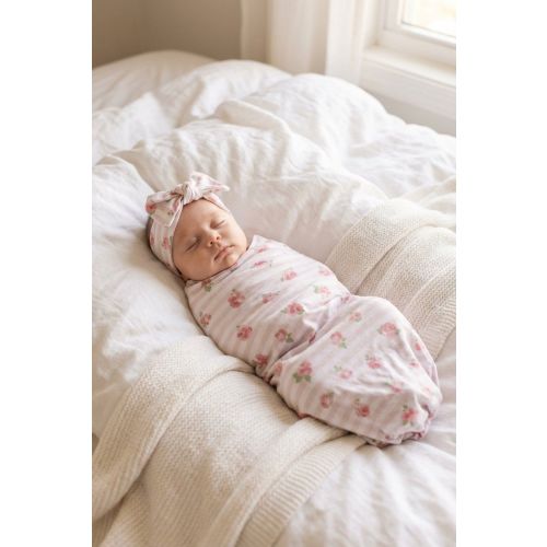 Rosy & Cozy Oversized Swaddle Blanket