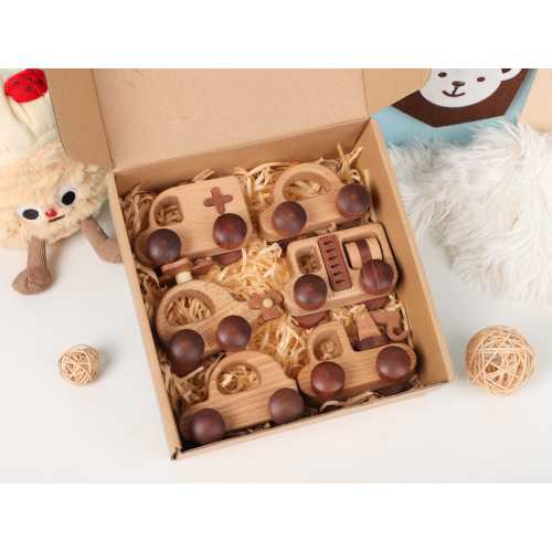 Personalized Wooden Car Toy For Boys, Sensory Toys For Toddlers, Birthday Gift For Kids, Wooden Cars Toys, Baptism Gifts, Baby Boy Gift