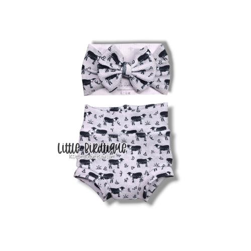 Branding Longhorns Western Cowgirl Cowboy Bow on Nylon Clip Piggies Headwrap Top Knot Messy Wrap Rose Knot Bummies Bell Bottoms Outfit Separ