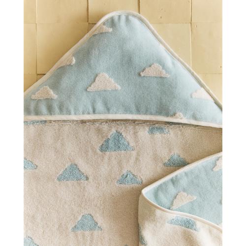 HOODED CLOUD PRINT BATH TOWEL | Zara Home United States of America