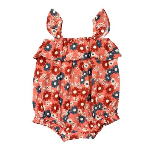 Babysprouts Gauze Bubble Romper - Zoey Daisy – Hopscotch Kids
