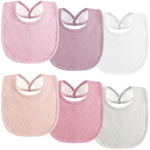 Muslin Baby Bibs Cotton Baby Drool Bandana Bibs for Baby Girls Boys Infant Newborn Toddler Drooling and Teething