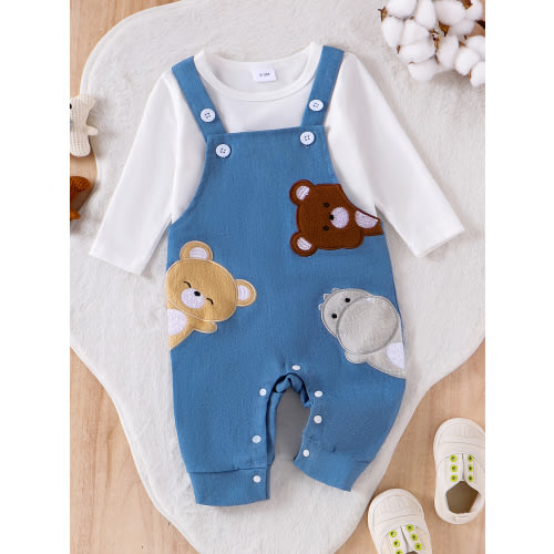 Baby sweater overalls