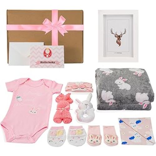 Baby Girl Gift Baby Shower Gifts for Girls New Born Gift Basket Essential Gender Reveal Gifts Set