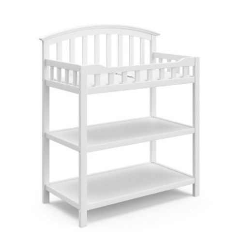 Graco Changing Table with Water-Resistant Changing Pad White