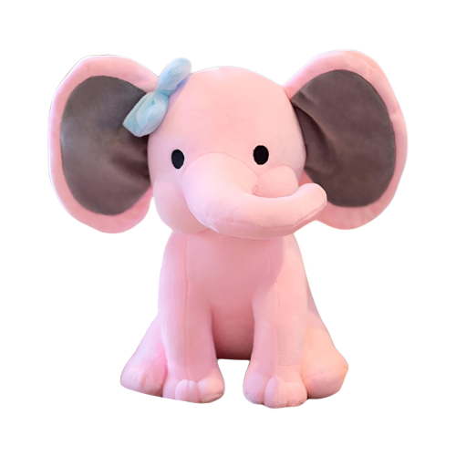 BESTSKY Baby Cartoon Elephant Plush PP Cotton Large Stuffed Animal Plush Doll Comfort Pillow to Accompany Baby Elephant Pink
