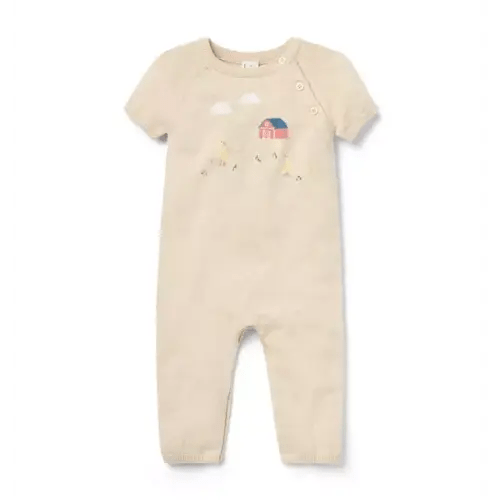 Baby Fluffy Bunny Heather Baby Duck One-Piece by Janie and Jack