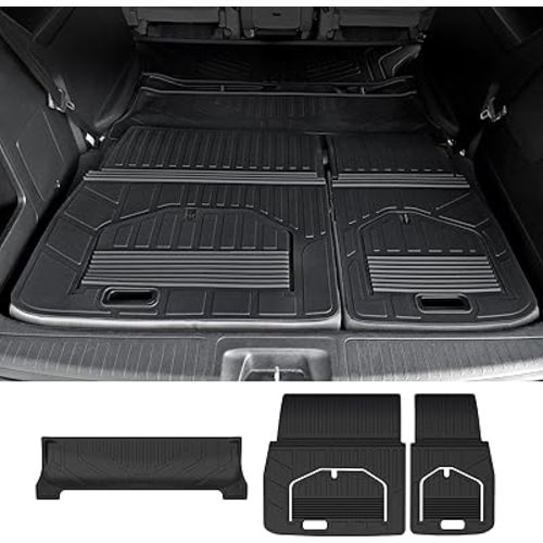 Cargo Mat for 2018-2026 Honda Odyssey Fold Down 3rd Row Seat into The Well, All Weather TPE Trunk Cargo Liner Mat Accessories(Cargo Liner for Stowed Flat 3rd-Row Seating)