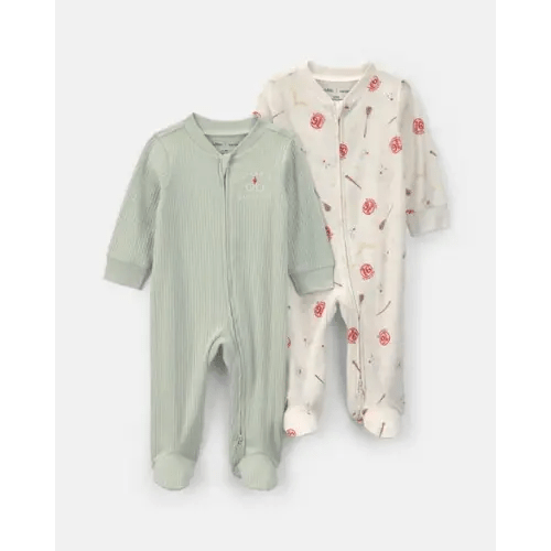 Baby 2-Pack Harry Potter® Sleep & Play Pajamas - Green/Cream | Carter's