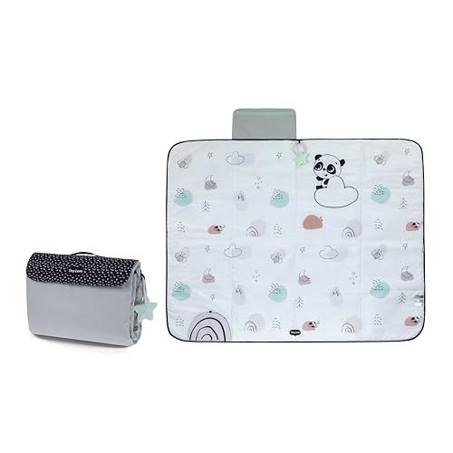 Tiny Love Black & White Décor Collection XL Outdoor Mat, Black & White