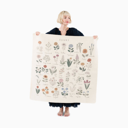 Easy Clean High Chair & Play Mat - Fleurs