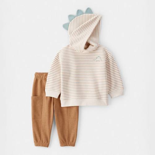 Baby Boy Carter's 2-Piece Dinosaur Hoodie & Pant Set