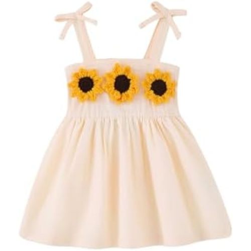 Toddler Baby Girl Dress Newborn Girl Dresses Infant Sleeveless Halter Sundress Baby Clothes for Girls 3M-3T