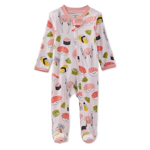 Butterblu Scout Sleep & Play 100% Organic Cotton Footed Zip Front Sleeper Pajamas for Baby Boys, Girls, Unisex