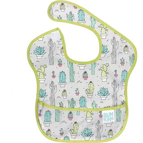 Bumkins Bibs, Baby Bibs for Girl or Boy, SuperBib Baby and Toddler Bib for 6-24 Months, Fabric Bib for Eating