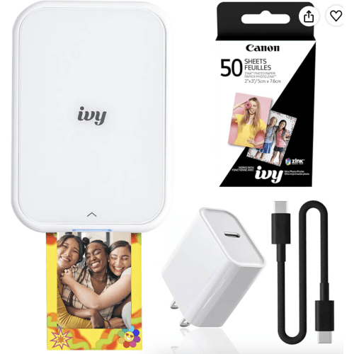 Canon Ivy 2 Mini Photo Printer (5452C018) Bundle