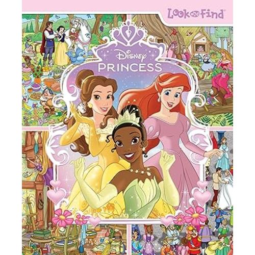 Disney Princess Cinderella, Tangled, Aladdin and More!- Look and Find Activity Book - PI Kids