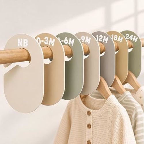 7 Pcs Boho Baby Clothes Size Dividers Set for Nursery Closet Organizer