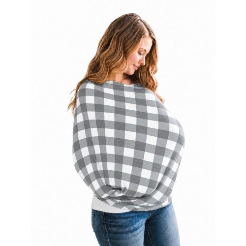 Copper Pearl Nursing Cover for Breastfeeding – Multi-Use Baby Car Seat Cover, Stroller Cover & Breast Feeding Cover Up for Women, Stretchy Breathable High Quality Cover for Boy or Girl, Scotland