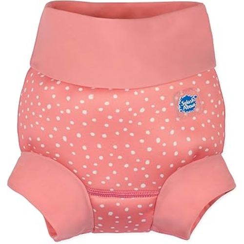 Splash About Happy Nappy Swim Diaper, Pink Dotty, 3-6 Months