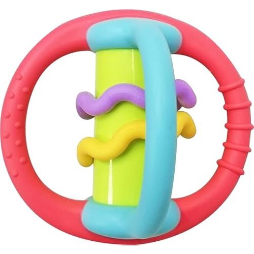 BaBeloved Little Orbit Baby Teething Toys Multiple Sensory Montessori Baby Teether Toys Soft Food-Grade Teethers for Babies Rattling Teething Relief, Chew Toy for Babies 0-12 Months, BPA Free
