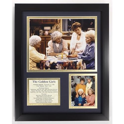 Legends Never Die "The Golden Girls Framed Photo Collage, 11 x 14-Inch White