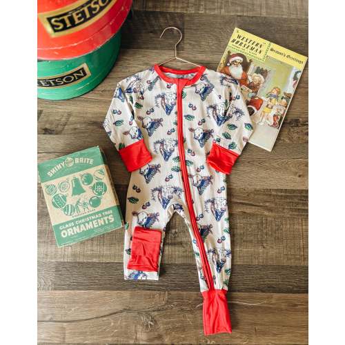 Hereford Christmas Footed Sleeper (Baby)