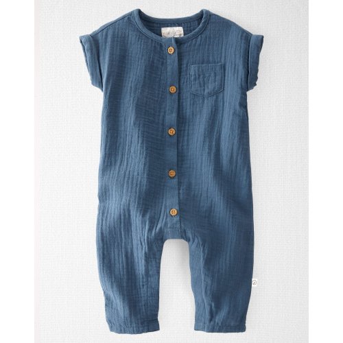 Baby Organic Cotton Gauze Jumpsuit - Little Planet | Carter's